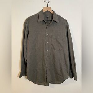 Hart Schaffner Marx Shirt Mens Size Large Button Up Long Sleeve Made in Italy